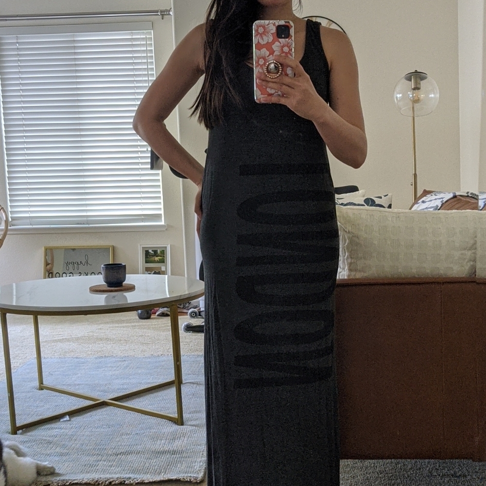 Gray Maxi Dress